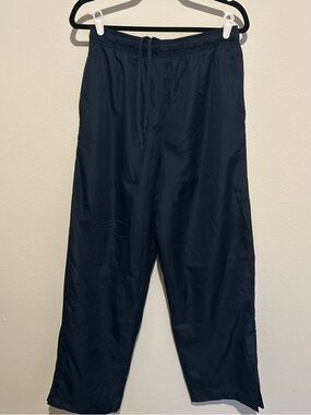 Athletech Men’s Navy Blue Nylon Pants With Mesh Lining